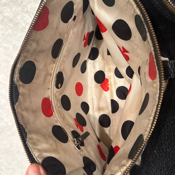 Kate Spade Black Leather Tote Purse - Picture 6 of 7